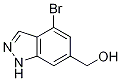 1H-Indazole-6-Methanol,4-broMo- Structure