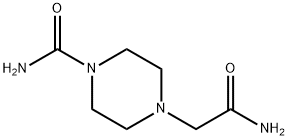 1-Piperazineacetamide,4-(aminocarbonyl)-(9CI) 结构式