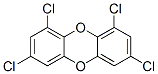 1,3,7,9-テトラクロロジベンゾ-P-ダイオキシン (50ΜG/ML トルエン溶液) 化学構造式