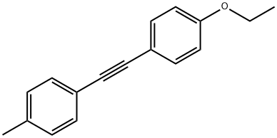 1-エトキシ-4-(p-トリルエチニル)ベンゼン 化学構造式