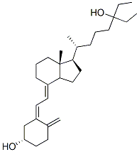 26,27-ジメチル-25-ヒドロキシコレカルシフェロール 化学構造式