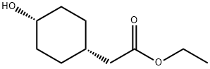 Cyclohexaneacetic acid, 4-hydroxy-, ethyl ester, cis- Structure