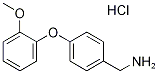 4-(2-Methoxyphenoxy)benzylamine hydrochloride, 2-[4-(Aminomethyl)phenoxy]anisole hydrochloride Struktur