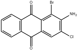 2-amino-1-bromo-3-chloroanthracene-9,10-dione Struktur