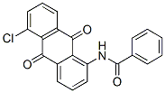 1-ベンゾイルアミノ-5-クロロ-9,10-アントラキノン 化学構造式