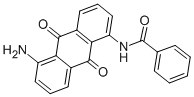 N-(5-アミノ-9,10-ジヒドロ-9,10-ジオキソアントラセン-1-イル)ベンズアミド 化学構造式