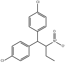 1,1'-(2-ニトロブチリデン)ビス(4-クロロベンゼン) 化学構造式