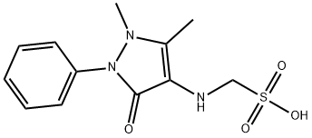 [(2,3-Dihydro-1,5-dimethyl-3-oxo-2-phenyl-1H-pyrazol-4-yl)amino]methanesulfonic acid,117-38-4,结构式