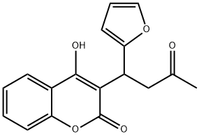 3-(alpha-Acetonylfurfuryl)-4-hydroxycoumarin,117-52-2,结构式