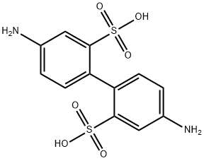 联苯胺双磺酸, 117-61-3, 结构式