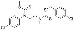 1-[(4-chlorophenyl)methylsulfanyl]-N-[2-[(4-chlorophenyl)methylsulfany lcarbothioylamino]ethyl]methanethioamide,1170-79-2,结构式