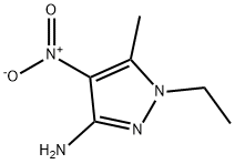 1-ethyl-5-methyl-4-nitro-1H-pyrazol-3-amine(SALTDATA: FREE) Struktur