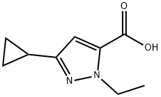 3-cyclopropyl-1-ethyl-1H-pyrazole-5-carboxylic acid(SALTDATA: FREE)|MFCD09473407