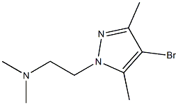 N-[2-(4-bromo-3,5-dimethyl-1H-pyrazol-1-yl)ethyl]-N,N-dimethylamine Struktur