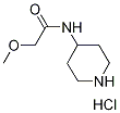 2-Methoxy-N-(4-piperidinyl)acetamide hydrochloride Structure