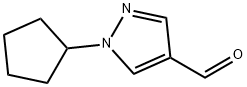 1-Cyclopentyl-1H-pyrazole-4-carbaldehyde Struktur