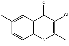 4(1H)-Quinolinone,  3-chloro-2,6-dimethyl- 化学構造式