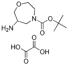 tert-Butyl 6-amino-1,4-oxazepane-4-carboxylate oxalate Struktur