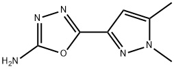 5-(1,5-Dimethyl-1H-pyrazol-3-yl)-1,3,4-oxadiazol-2-amine Struktur