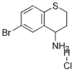 6-溴-3,4-二氢-2H-1-苯并噻喃-4-胺盐酸盐, 1170470-60-6, 结构式