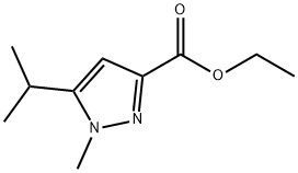1H-pyrazole-3-carboxylic acid, 1-Methyl-5-(1-Methylethyl)-, ethyl ester Struktur