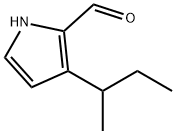1H-Pyrrole-2-carboxaldehyde, 3-(1-methylpropyl)- (9CI) Struktur