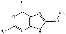 1H-Purine-6,8-dione,2-amino-7,9-dihydro-,8-hydrazone(9CI),117086-97-2,结构式