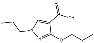 3-Propoxy-1-propyl-1H-pyrazole-4-carboxylic acid Structure