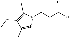 3-(4-ethyl-3,5-dimethyl-1H-pyrazol-1-yl)propanoyl chloride price.