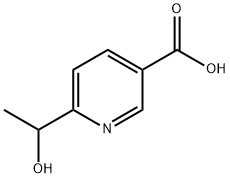 6-(1-羟乙基)烟酸 结构式