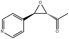 Ethanone, 1-[3-(4-pyridinyl)oxiranyl]-, trans- (9CI) Structure