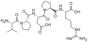 缬氨酰脯氨酰天冬氨酰脯氨酰精氨酸, 117137-85-6, 结构式