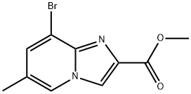 8-溴-6-甲基咪唑并[1,2-A]吡啶-2-羧酸甲酯, 1171424-92-2, 结构式