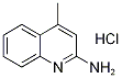 4-Methylquinolin-2-amine hydrochloride, 2-Amino-4-methyl-1-azanaphthalene hydrochloride Struktur