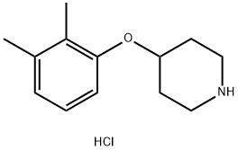 4-(2,3-Диметилфенокси)пиперидина гидрохлорид структура