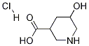 5-Hydroxypiperidine-3-carboxylic Acid Hydrochloride Struktur