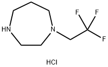 1-(2,2,2-トリフルオロエチル)-1,4-ジアゼパン二塩酸塩 化学構造式