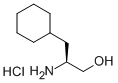 (S)-(+)-2-AMINO-3-CYCLOHEXYL-1-PROPANOL HYDROCHLORIDE 化学構造式