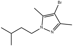 4-bromo-3,5-dimethyl-1-(3-methylbutyl)-1H-pyrazole Structure