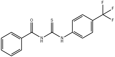 N-{[4-(トリフルオロメチル)フェニル]カルバモチオイル}ベンズアミド 化学構造式