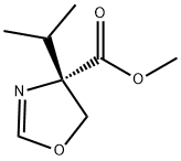 4-Oxazolecarboxylicacid,4,5-dihydro-4-(1-methylethyl)-,methylester,(S)-(9CI) Struktur