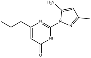 2-(5-Amino-3-methyl-1H-pyrazol-1-yl)-6-propylpyrimidin-4(3H)-one, 1171768-45-8, 结构式