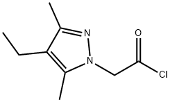 (4-ethyl-3,5-dimethyl-1H-pyrazol-1-yl)acetyl chloride Structure