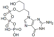 9-(4-hydroxy-2-(hydroxymethyl)butyl)-guanine triphosphate Structure
