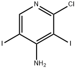 2-氯-3,5-二碘-4-吡啶胺 结构式