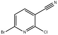 6-Bromo-2-chloronicotinonitrile 化学構造式