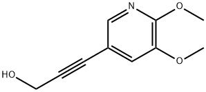 3-(5,6-二甲氧基吡啶-3-基)丙-2-炔-1-醇, 1171919-89-3, 结构式