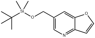 6-((TERT-ブチルジメチルシリルオキシ)メチル)フロ[3,2-B]ピリジン 化学構造式