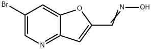 6-ブロモフロ[3,2-B]ピリジン-2-カルブアルデヒドオキシム 化学構造式