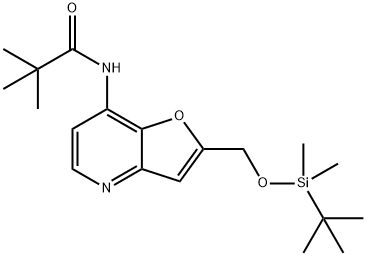 N-(2-((tert-Butyldimethylsilyloxy)methyl)-furo[3,2-b]pyridin-7-yl)pivalamide|N-(2-(((叔丁基二甲基甲硅烷基)氧基)甲基)呋喃[3,2-B]吡啶-7-基)新戊酰胺